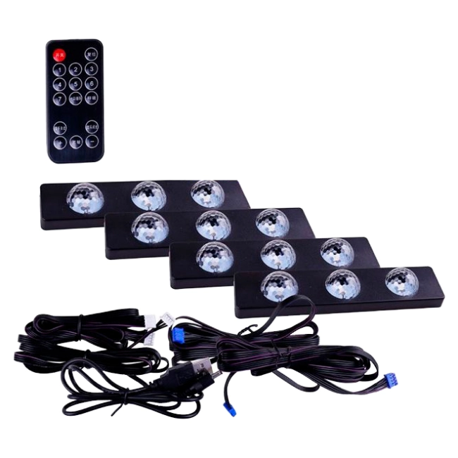 світлодіодне освітлення в салоні автомобіля