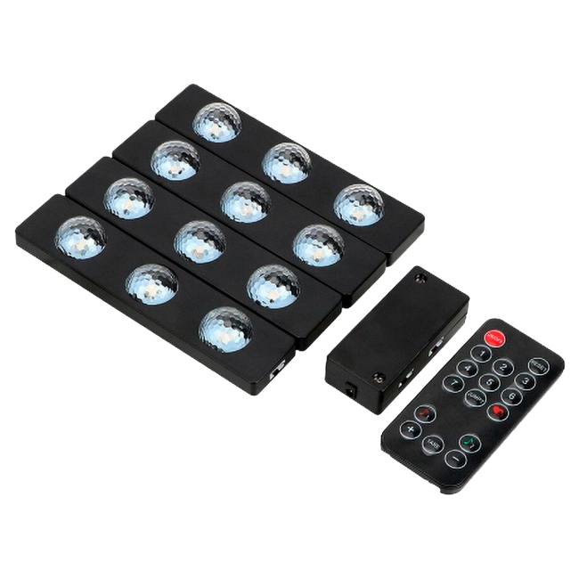 різнокольорове підсвічування в салон автомобіля