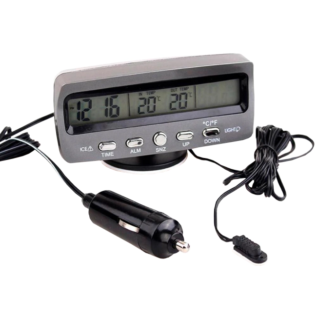 електронний годинник з термометром для автомобіля