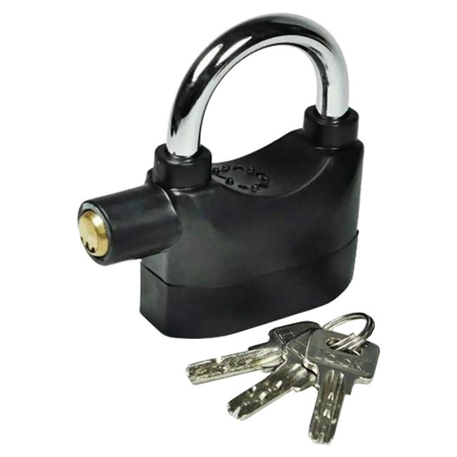 замок навісний з сигналізацією та сиреною