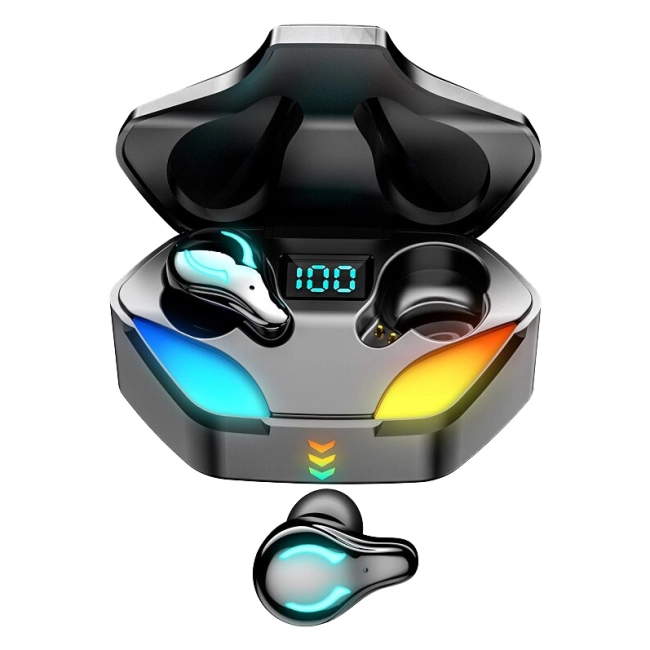 bluetooth беспроводные игровые наушники в кейсе