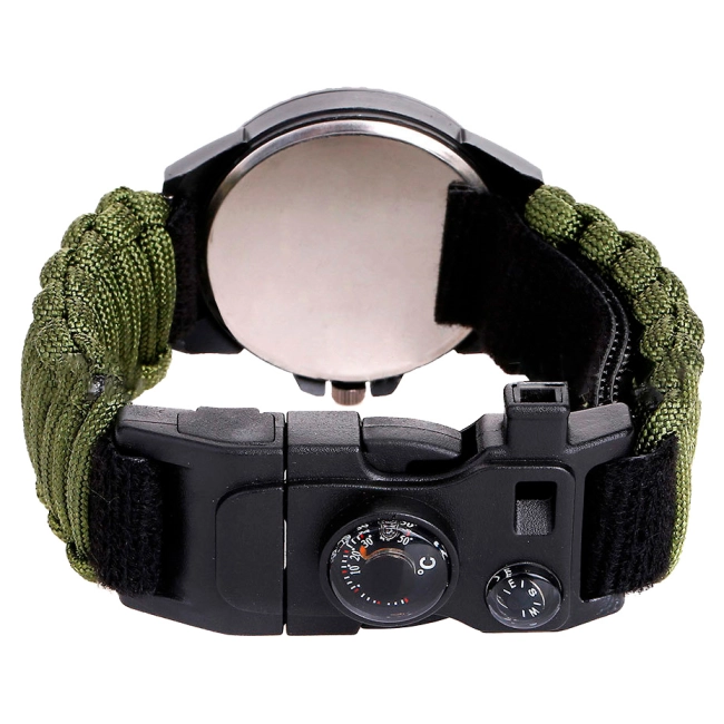 часы с компасом из паракорда