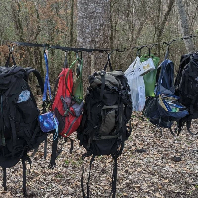 мотузка тактична білизняна з карабінами