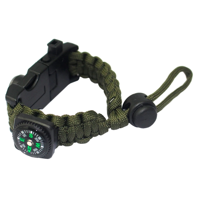 паракордовый браслет с компасом