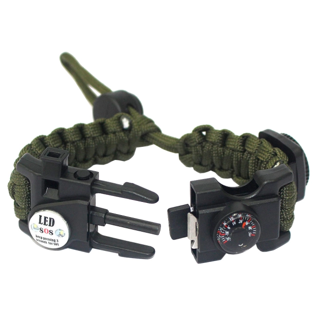 плетеный браслет из паракорда для выживания