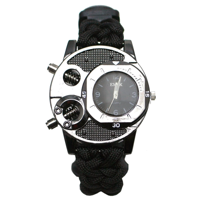 часы наручные с ремешком из паракорда