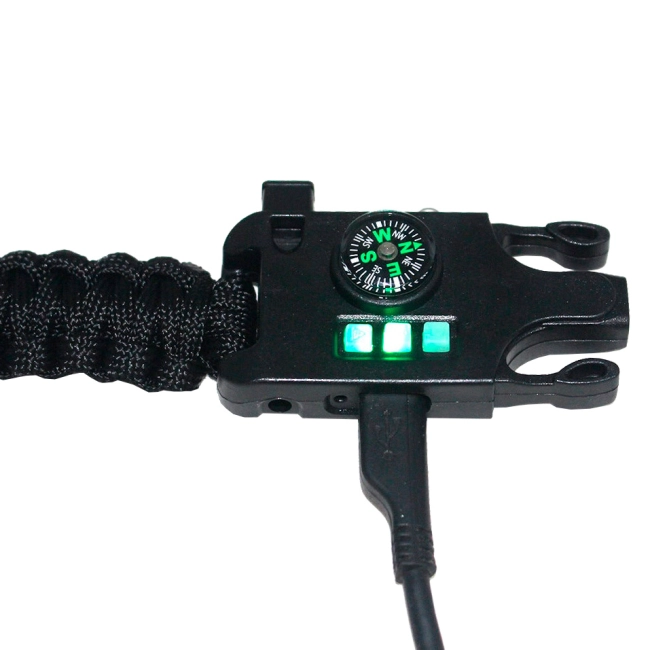 часы с ремешком из плетеного паракорда