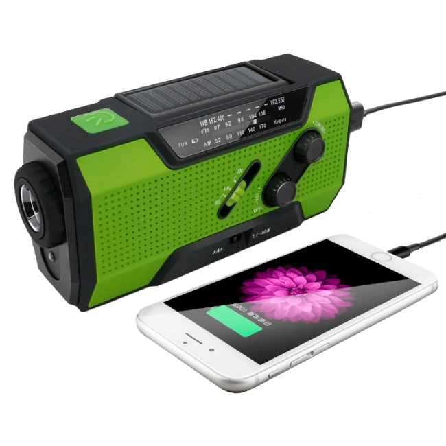 динамо сонячний радіоприймач з ліхтариком