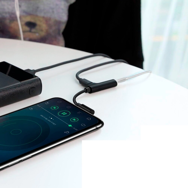 адаптер с lightning на type c и 3.5