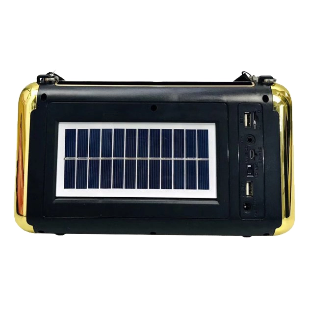 радіоприймач з ліхтариком та сонячною панеллю