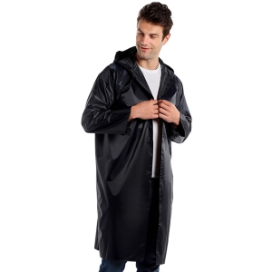 чоловічий дощовик з капюшоном