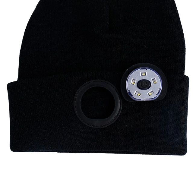 шапка с led фонарем