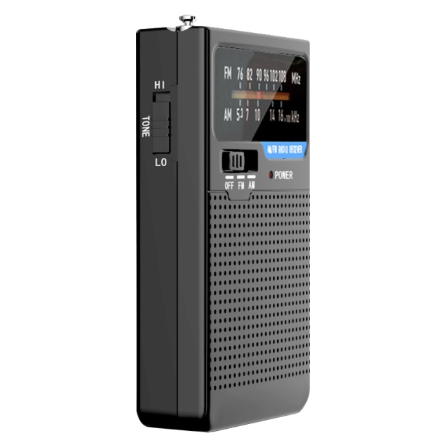 кишеньковий FM радіоприймач від батарейок