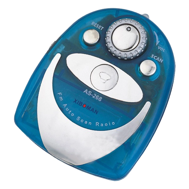 FM радіоприймач кишеньковий на батарейках