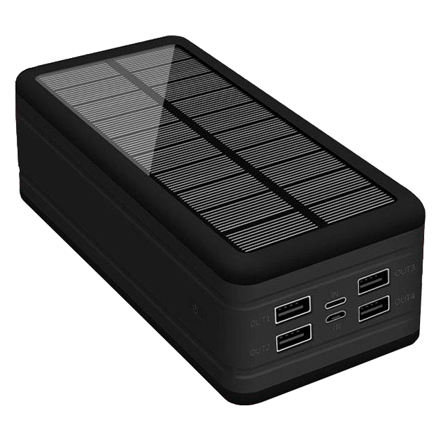 внешний аккумулятор с солнечной батареей 50000 mah