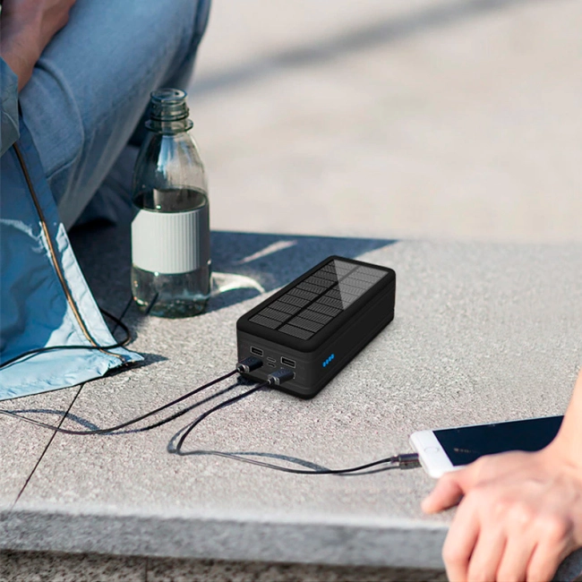 повербанк с солнечной батареей 50000 mah