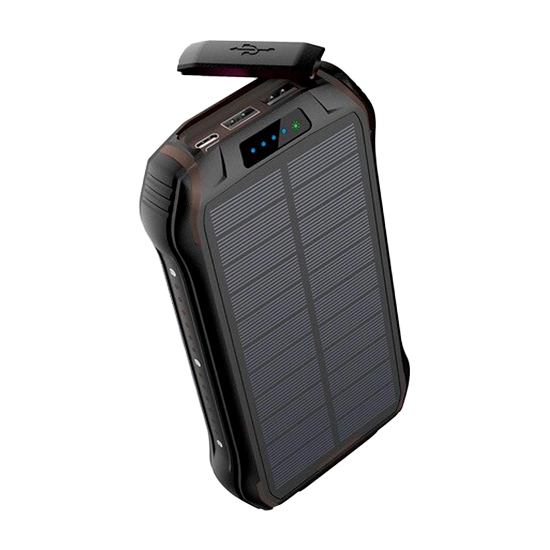 повербанк с беспроводной зарядкой и фонариком