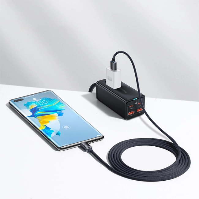 провід для швидкого заряджання usb type-c 100w