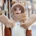 шапка с ушками 3 в 1