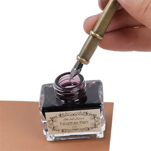 набір для письма з ручкою пір'яною та чорнилом